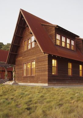 rear elevation dusk